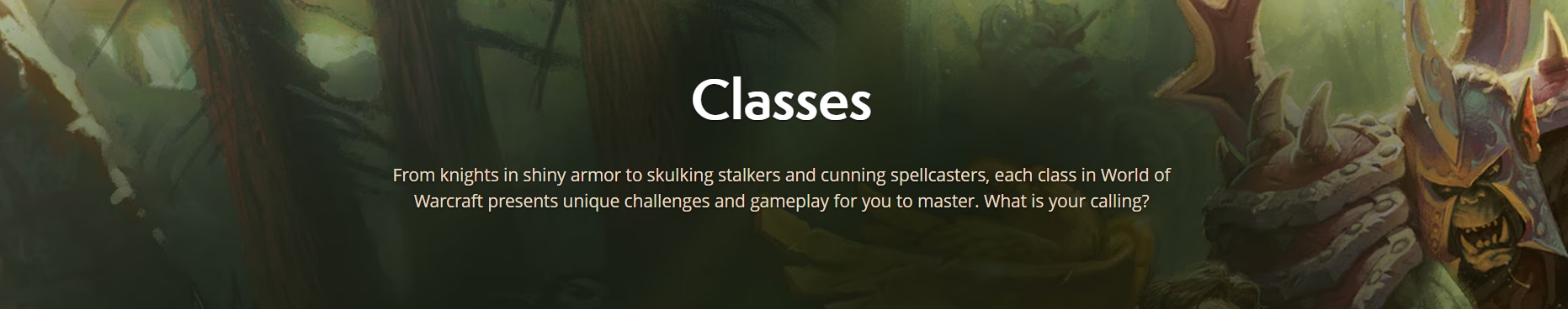 World of Warcraft Classes Image World of Warcraft Classes Image