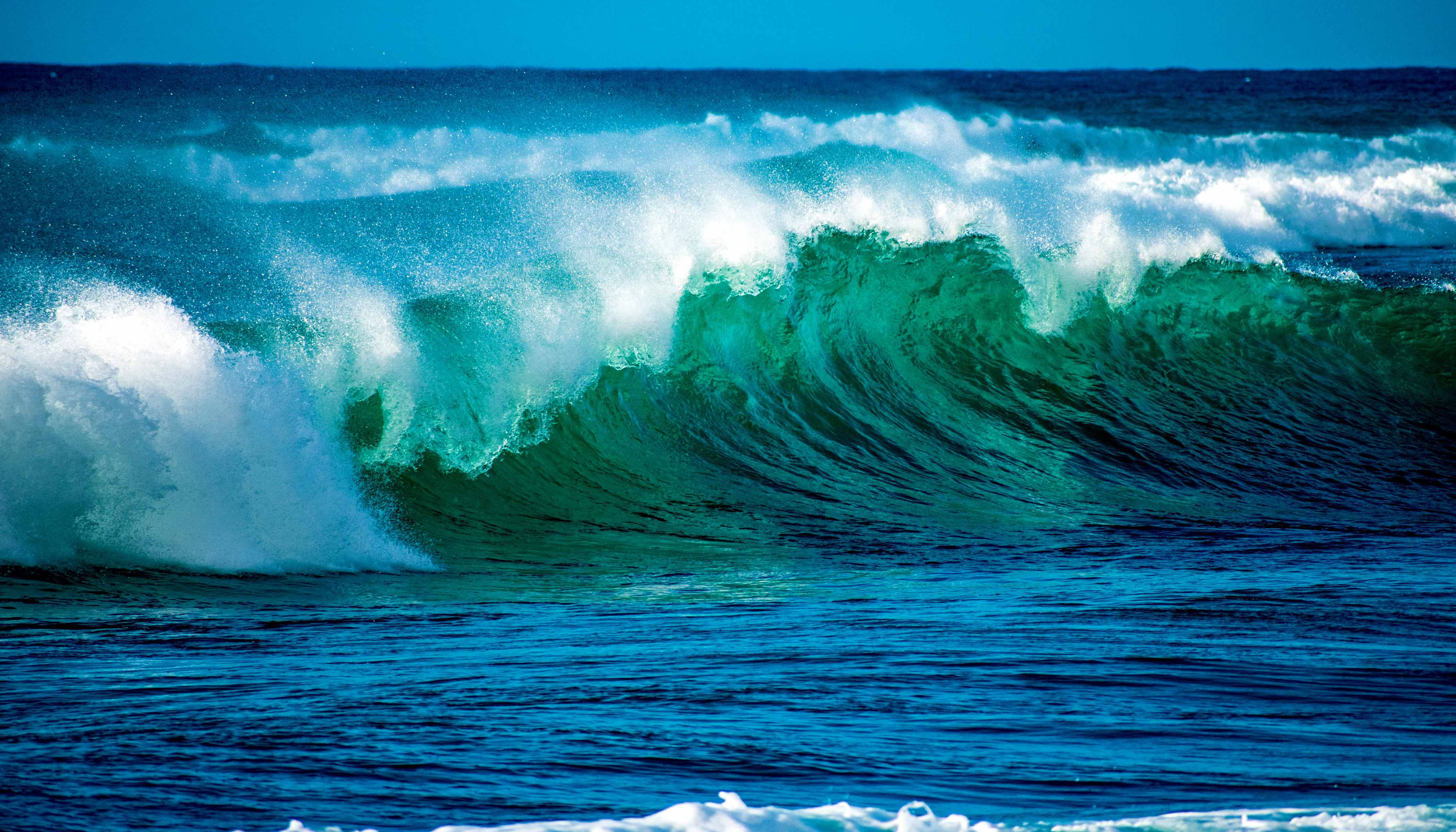 Sea Waves During the Day
